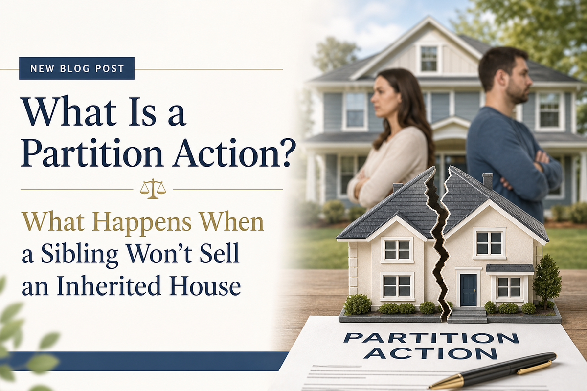 What Is a Partition Action? What Happens When a Sibling Won't Sell an Inherited House