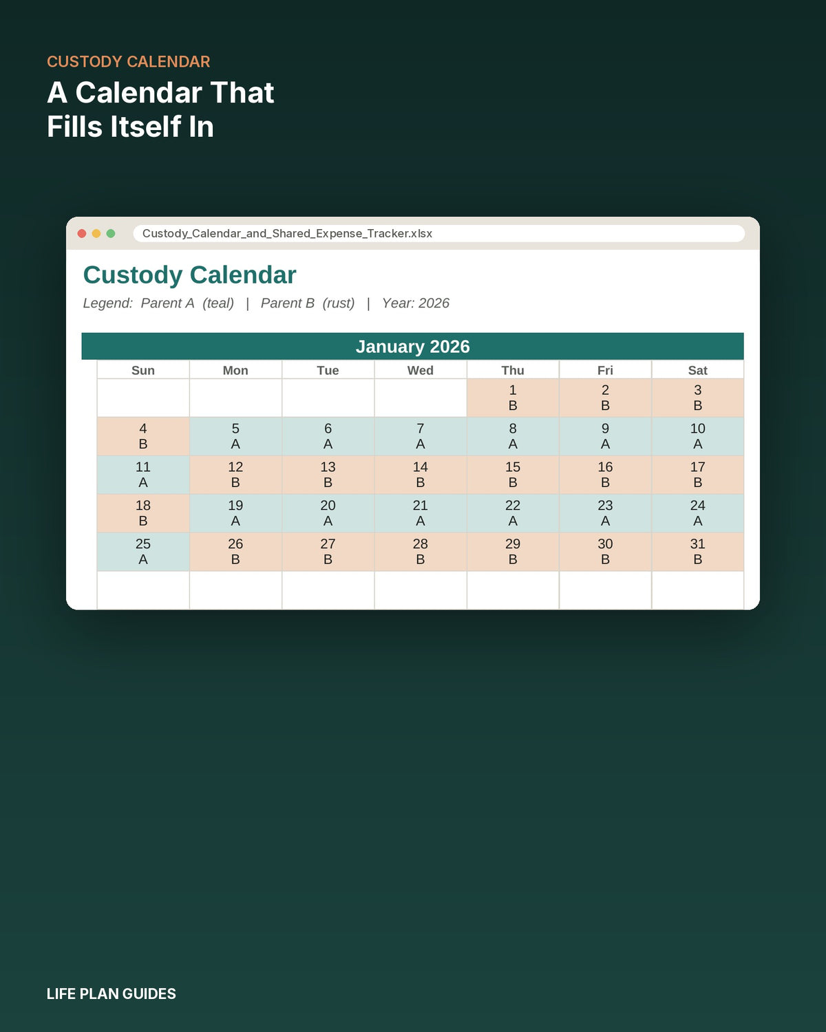 Custody Calendar & Shared Expense Tracker