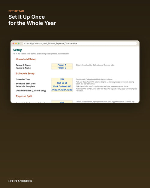 Custody Calendar & Shared Expense Tracker
