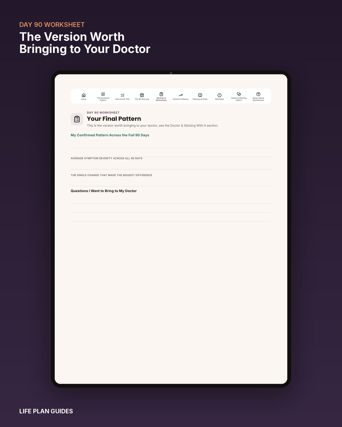 The Symptom Fluctuation & Relapse Diagnostic Logbook