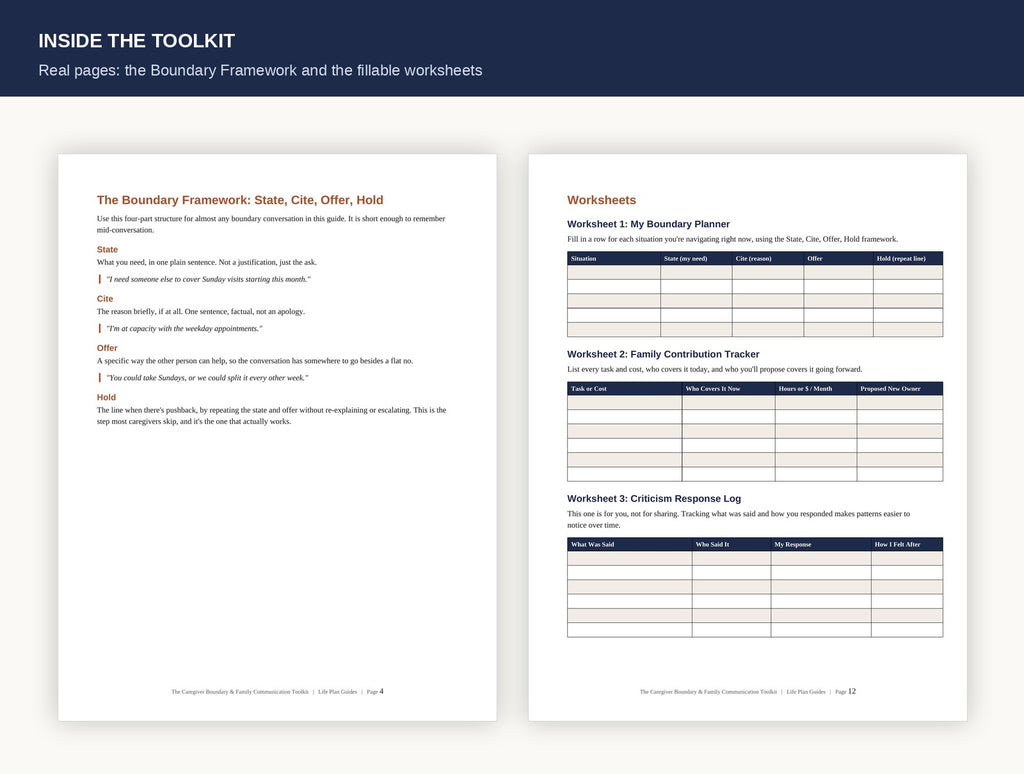 The Caregiver Boundary & Family Communication Toolkit