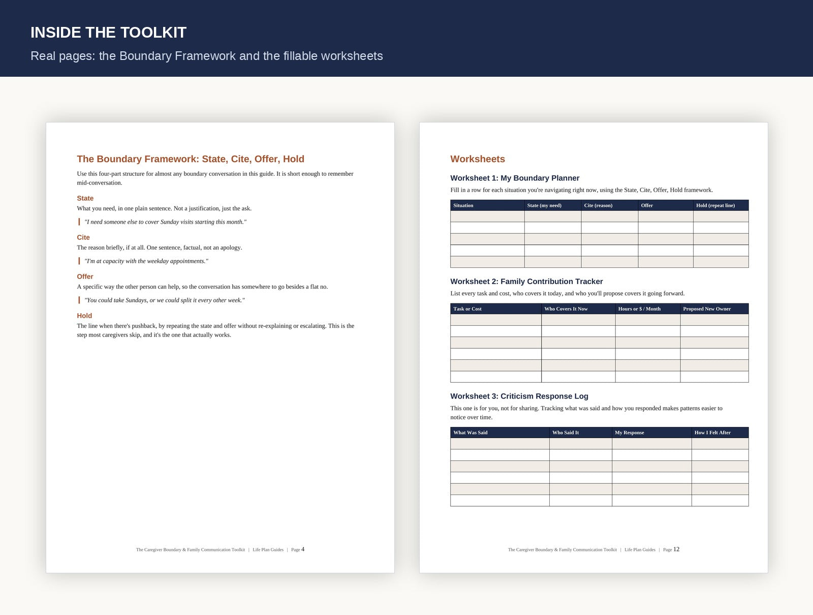 The Caregiver Boundary & Family Communication Toolkit