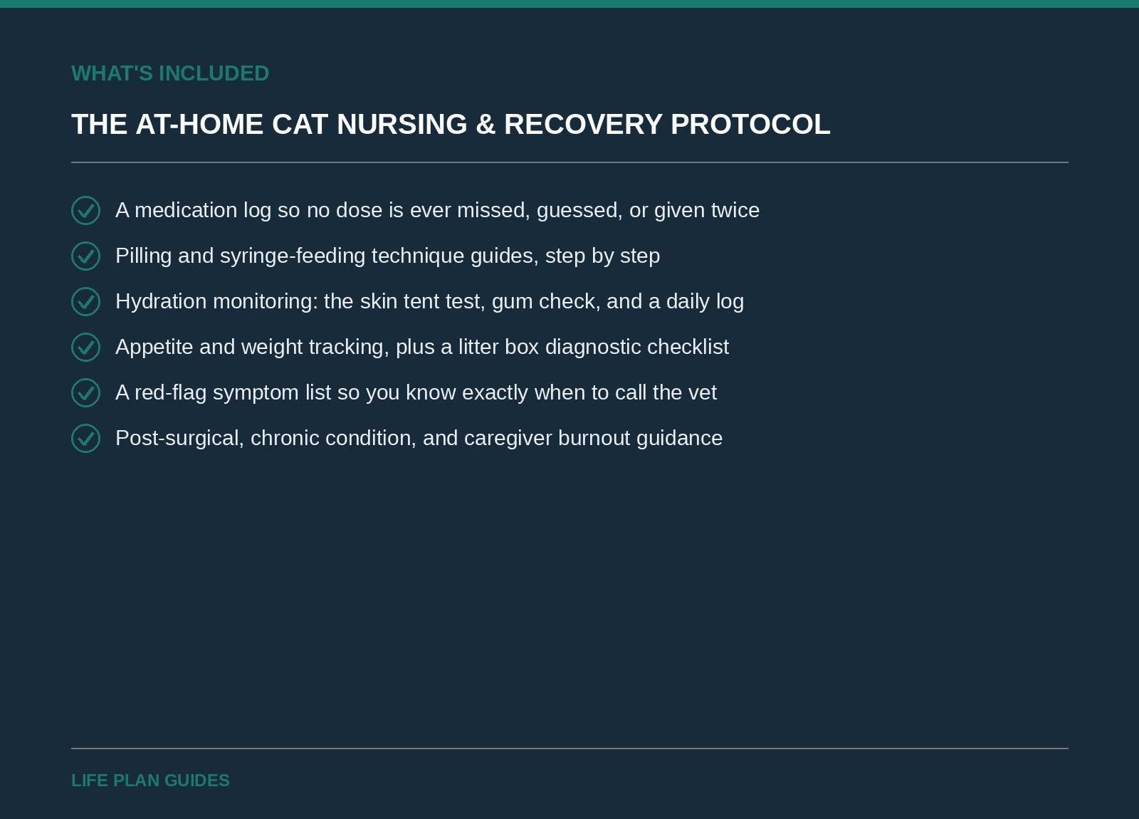 What's included in The At-Home Cat Nursing & Recovery Protocol