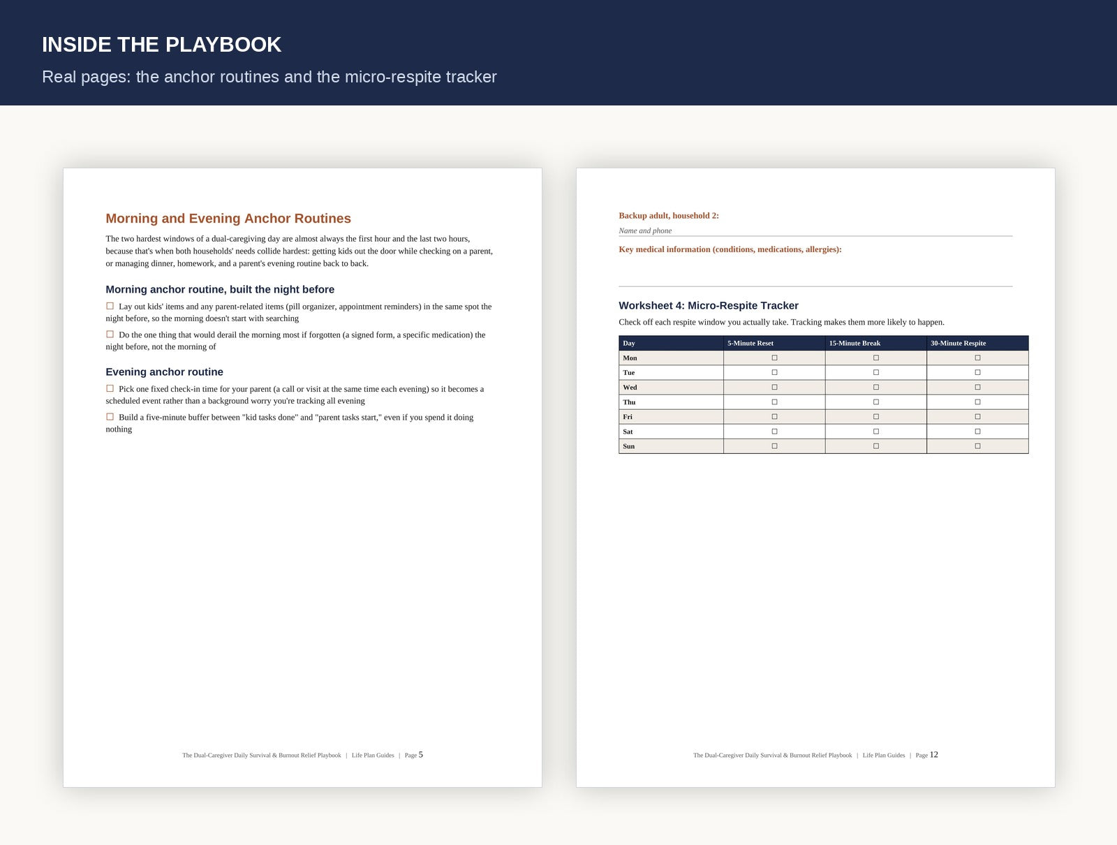 The Dual-Caregiver Daily Survival & Burnout Relief Playbook