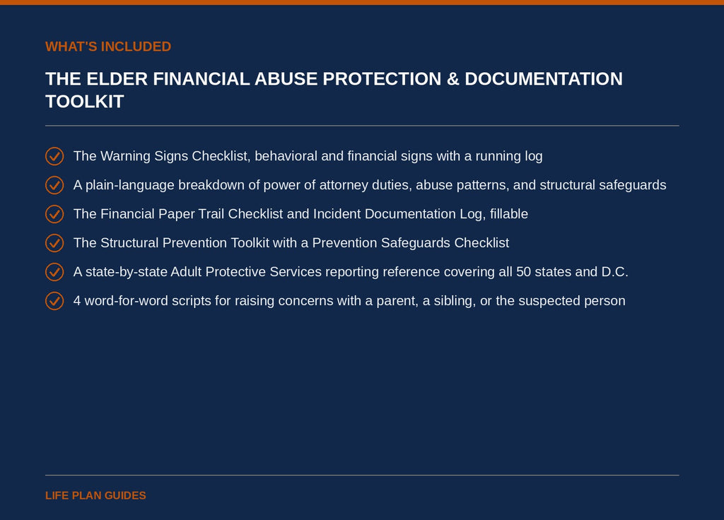 The Elder Financial Abuse Protection & Documentation Toolkit