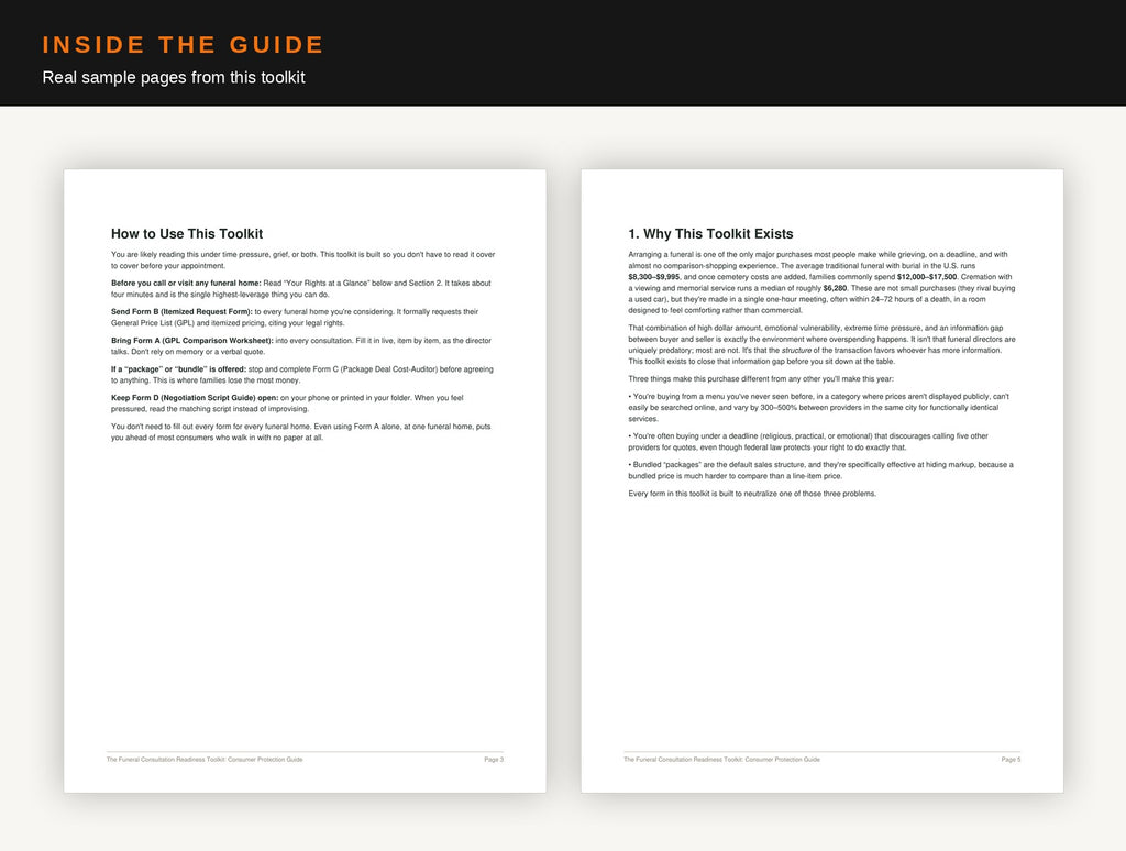 The Funeral Consultation Readiness Toolkit
