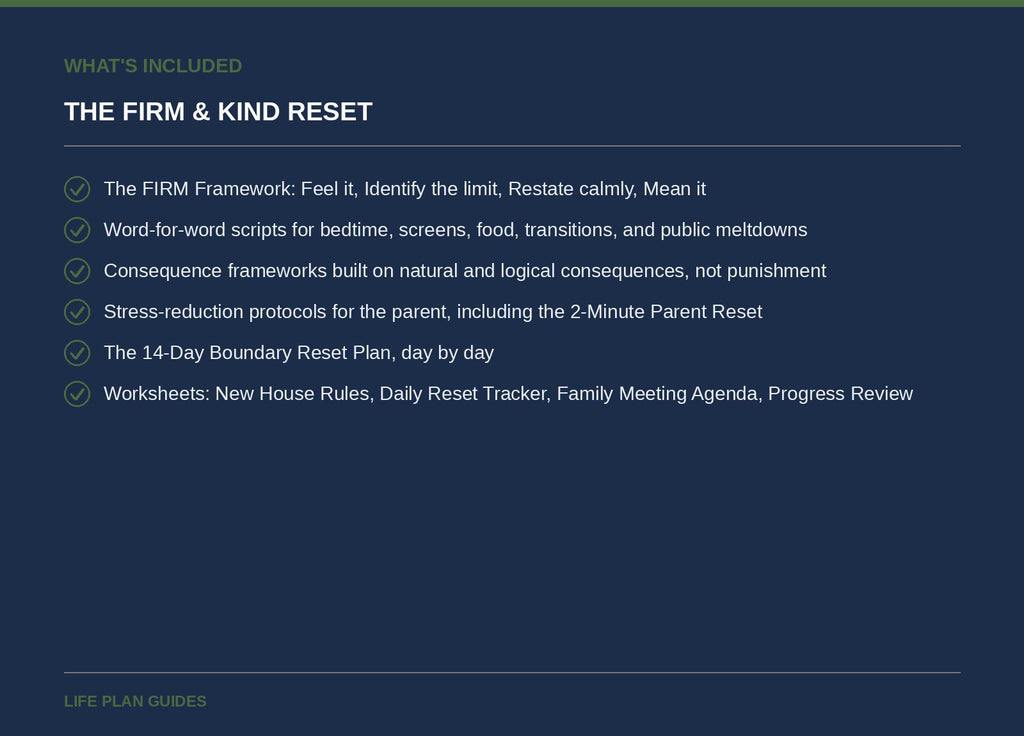 The Firm & Kind Reset