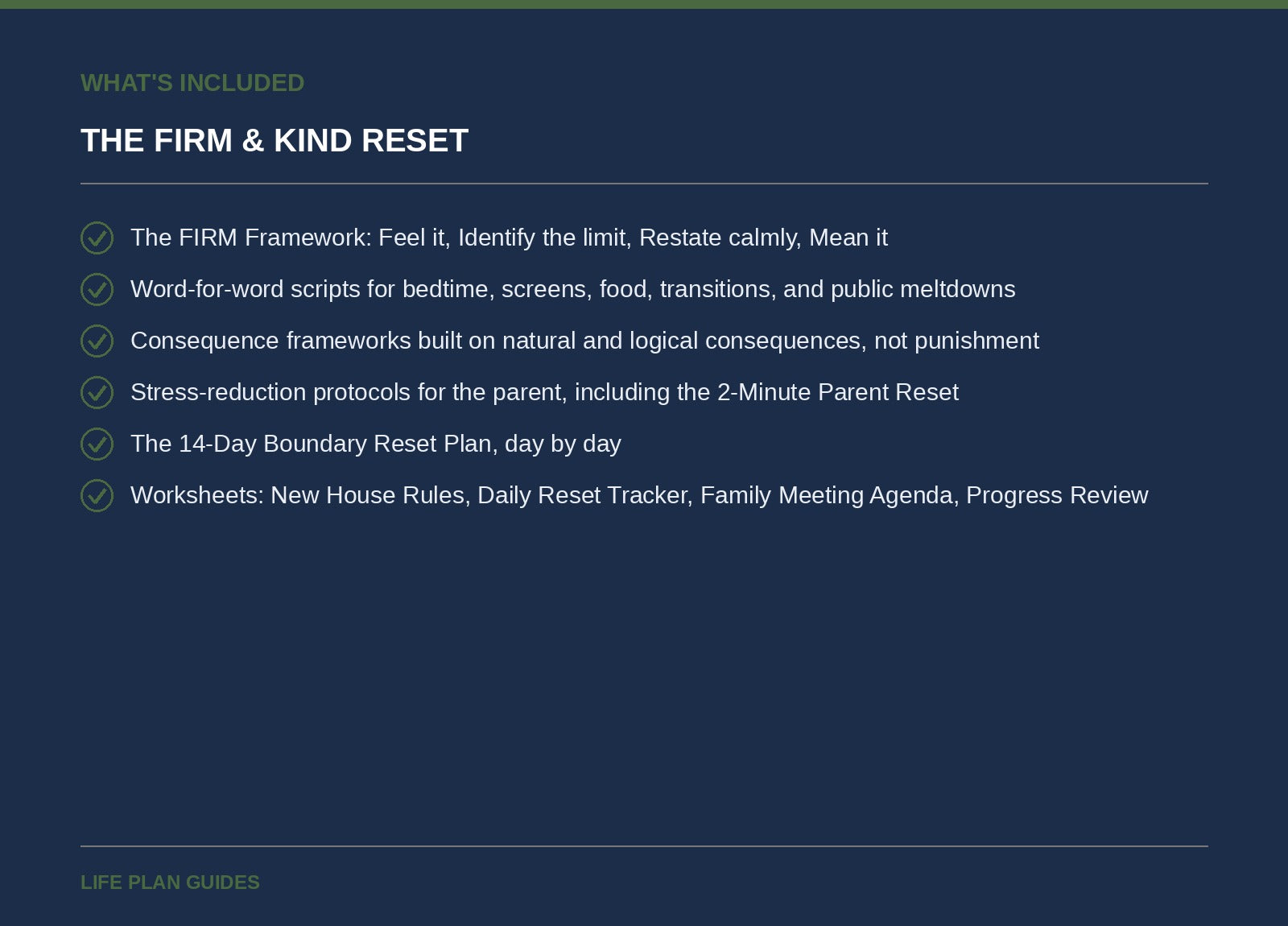 The Firm & Kind Reset