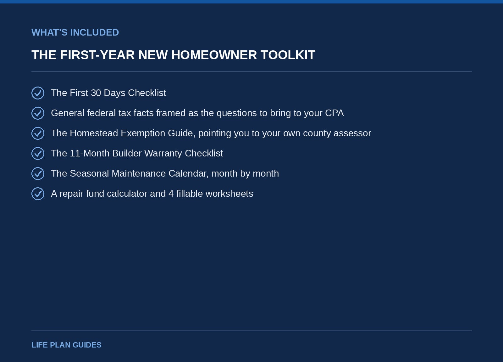 The First-Year New Homeowner Toolkit