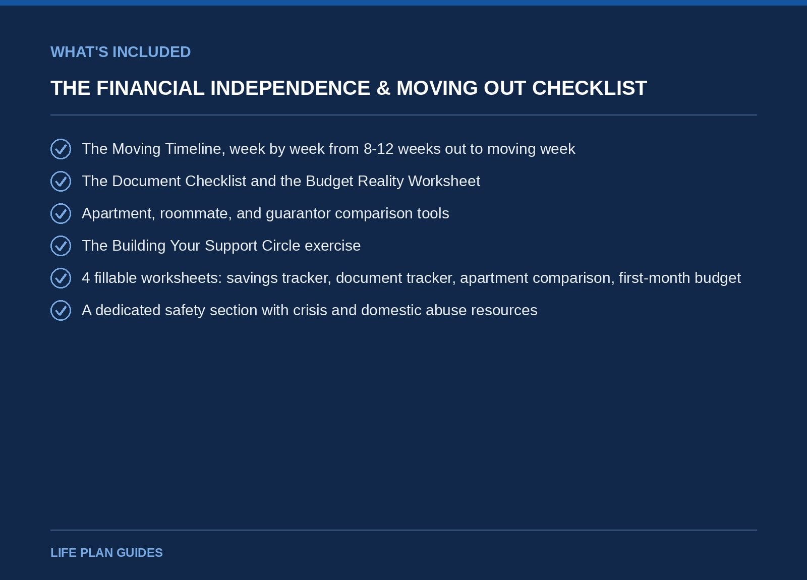 The Financial Independence & Moving Out Checklist