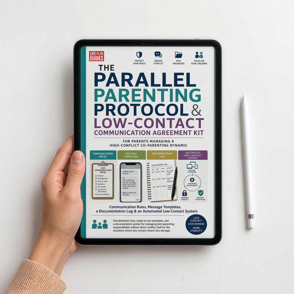 The Parallel Parenting Protocol & Low-Contact Communication Agreement Kit
