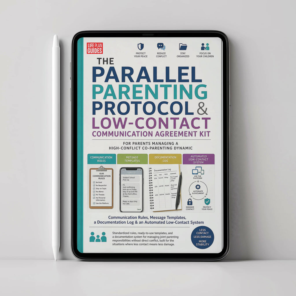 The Parallel Parenting Protocol & Low-Contact Communication Agreement Kit