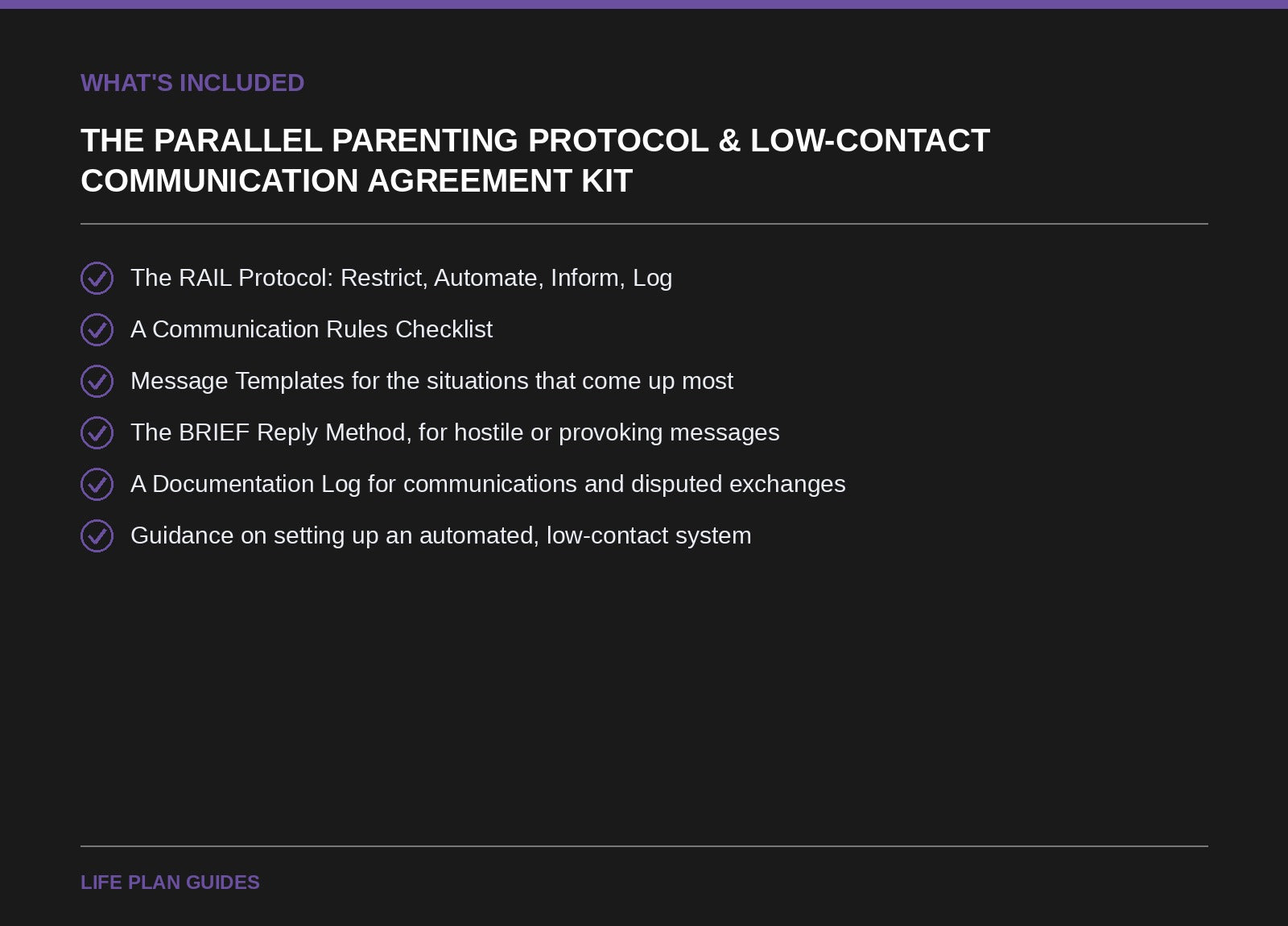 The Parallel Parenting Protocol & Low-Contact Communication Agreement Kit