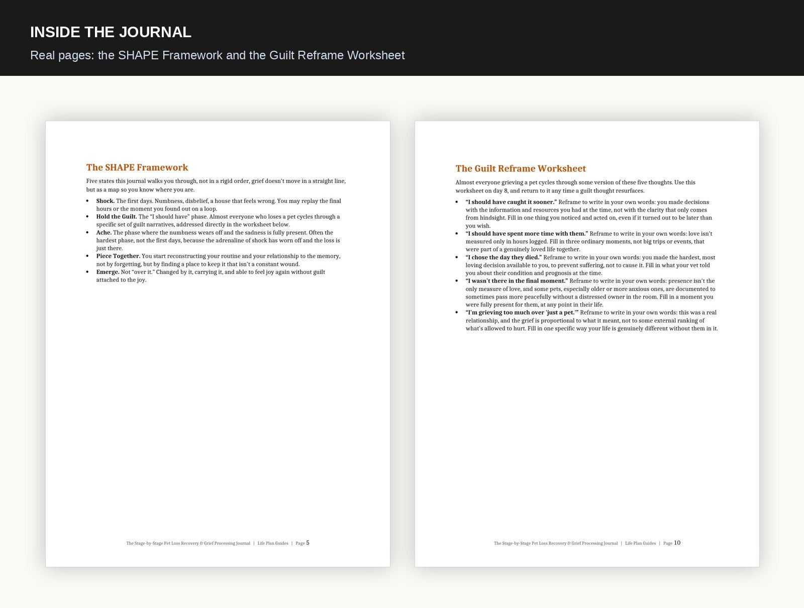 The Stage-by-Stage Pet Loss Recovery & Grief Processing Journal