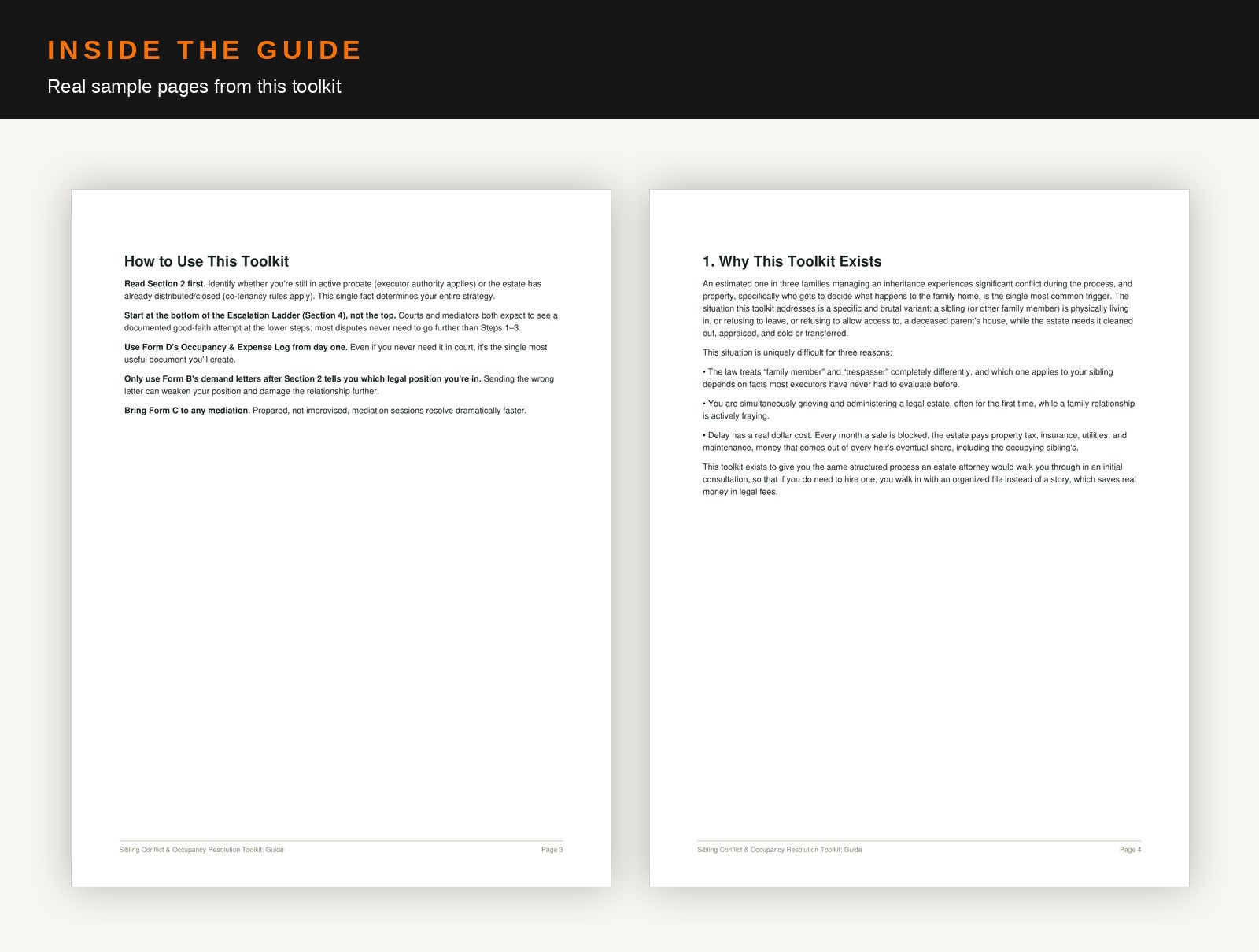 Sibling Conflict & Occupancy Resolution Toolkit
