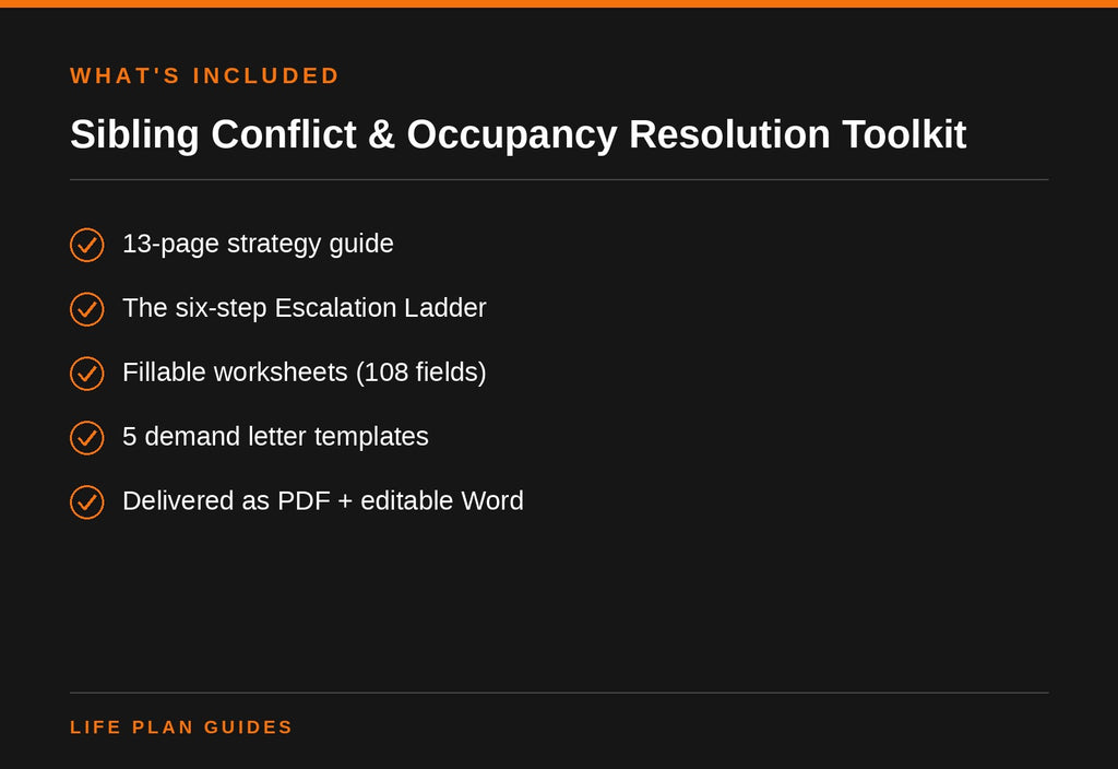 Sibling Conflict & Occupancy Resolution Toolkit