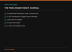 What's included in the Teen Anger Reset Journal
