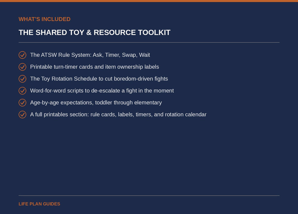 What's included in the Shared Toy & Resource Toolkit
