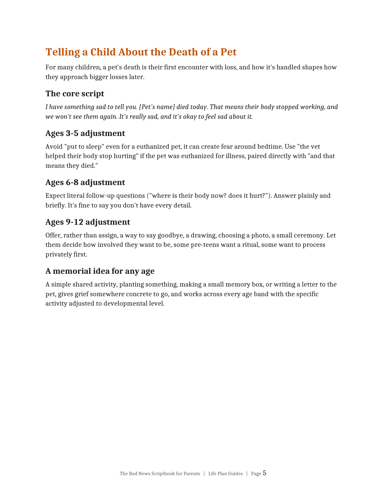 The Bad News Scriptbook for Parents, interior page preview